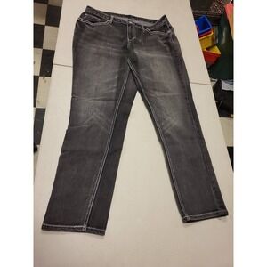 Cato Woman Jeans 16W Black Embellished Pockets Plus Size Denim Pants Trousers